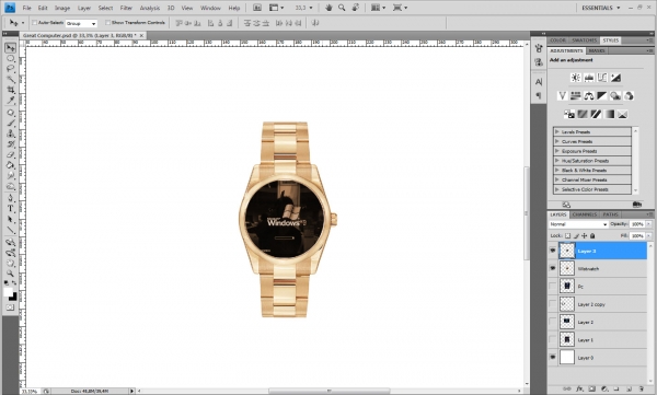 Creation of Super Pc-Watch 90: Step 3
